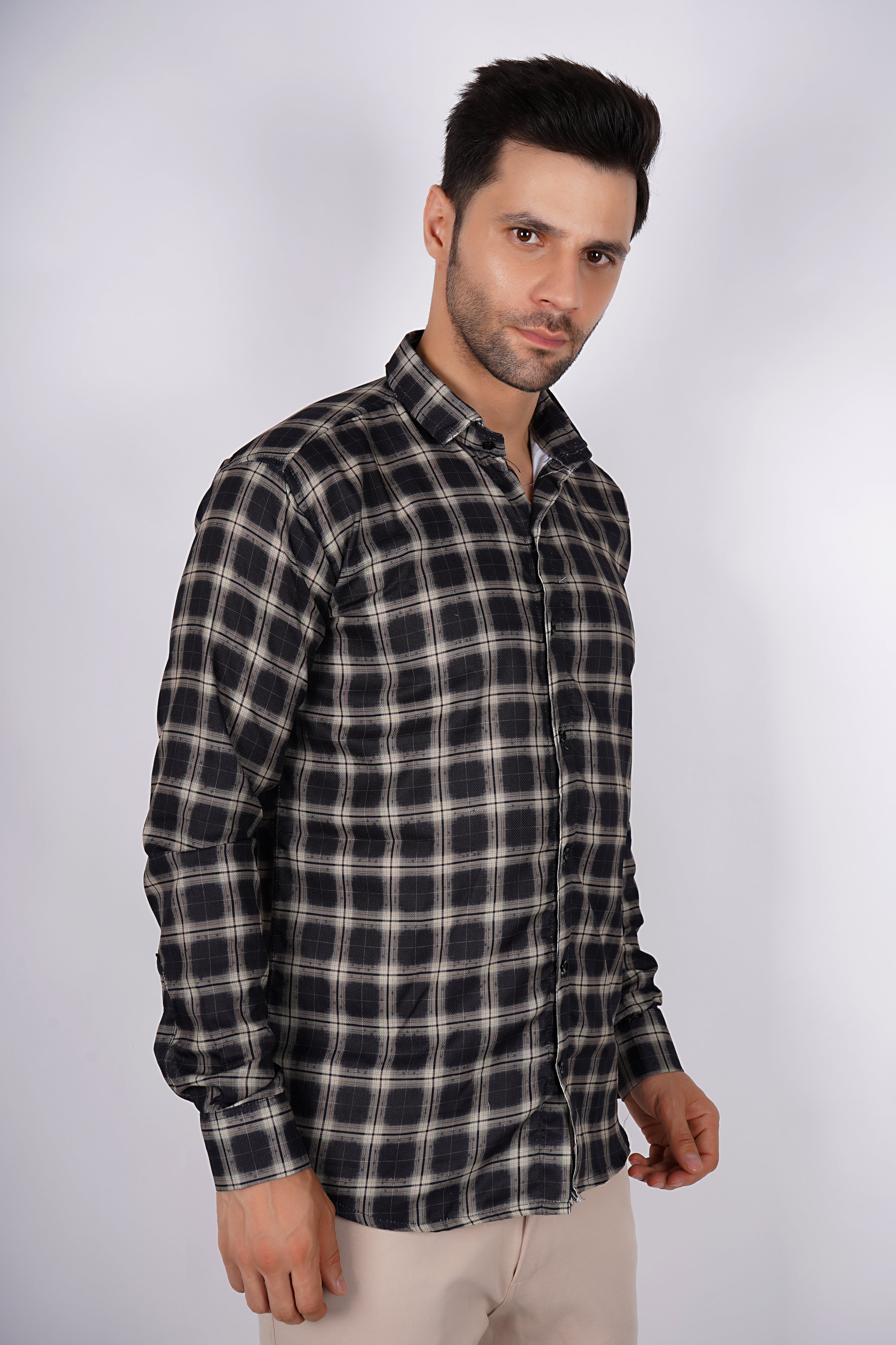 Classic Checkered Men's Shirt AC #057